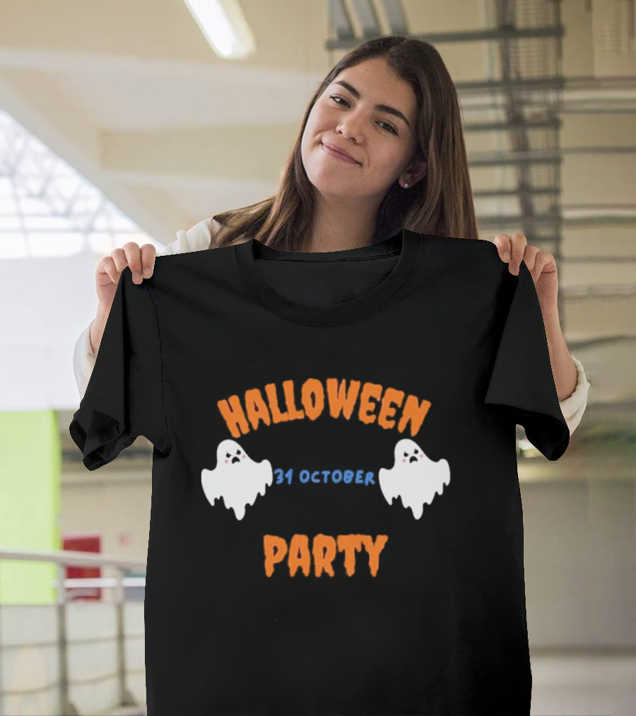 Halloween Party 31 October With Cute Ghosts T-Shirt