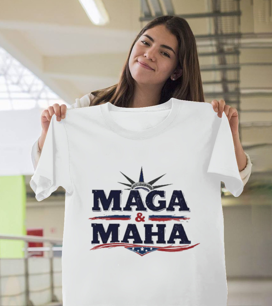 Maga and Maha America Capitol Star Stripes T-Shirt