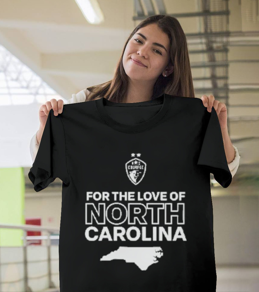 CHARLOTTE FC For The Love Of North Carolina Map T-Shirt