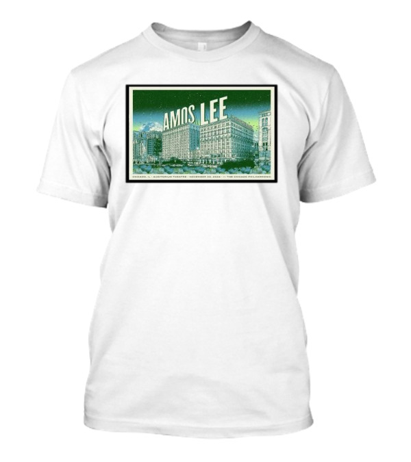 Amos Lee Auditorium Theatre Chicago November 20 2024 Event T-Shirt