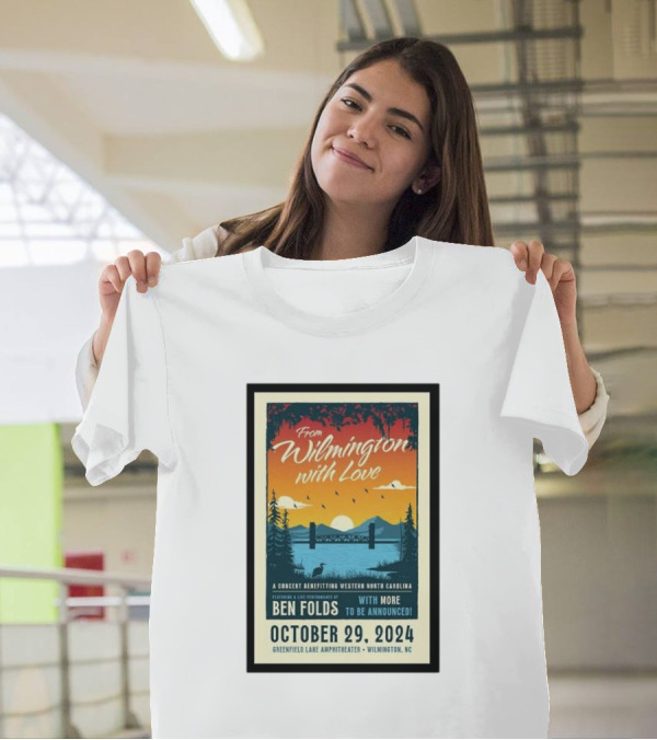 Ben Folds Live Concert At Greenfield Lake Amphitheater Wilmington October 29 T-Shirt