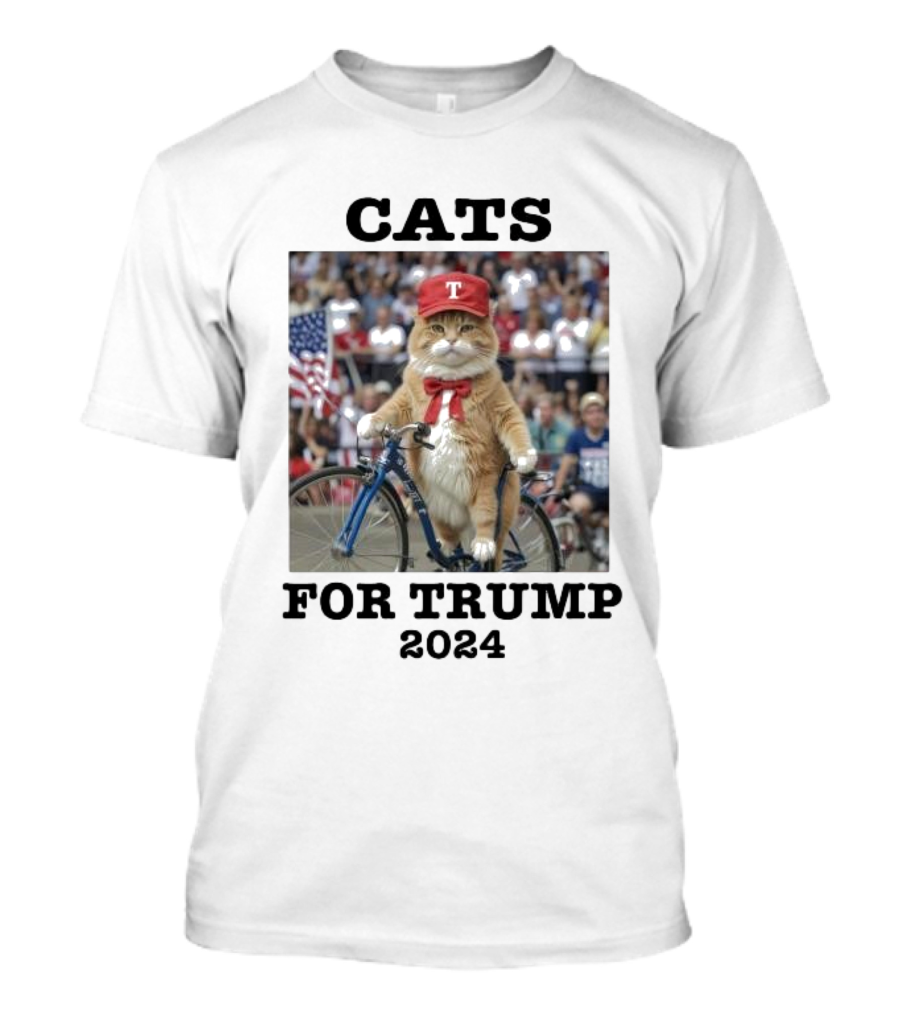 Cats For Trump Ride A Bike Make America Great Again T-Shirt