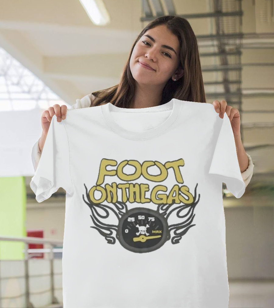 Kenneth Walker Foot On The Gas Speedometer Flame T-Shirt