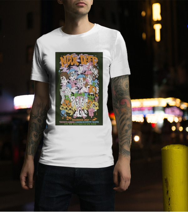 Neck Deep Halloween 2024 Toronto Canada Queen Elizabeth Theatre October 31 With The Home Team And Wic Reds T-Shirt