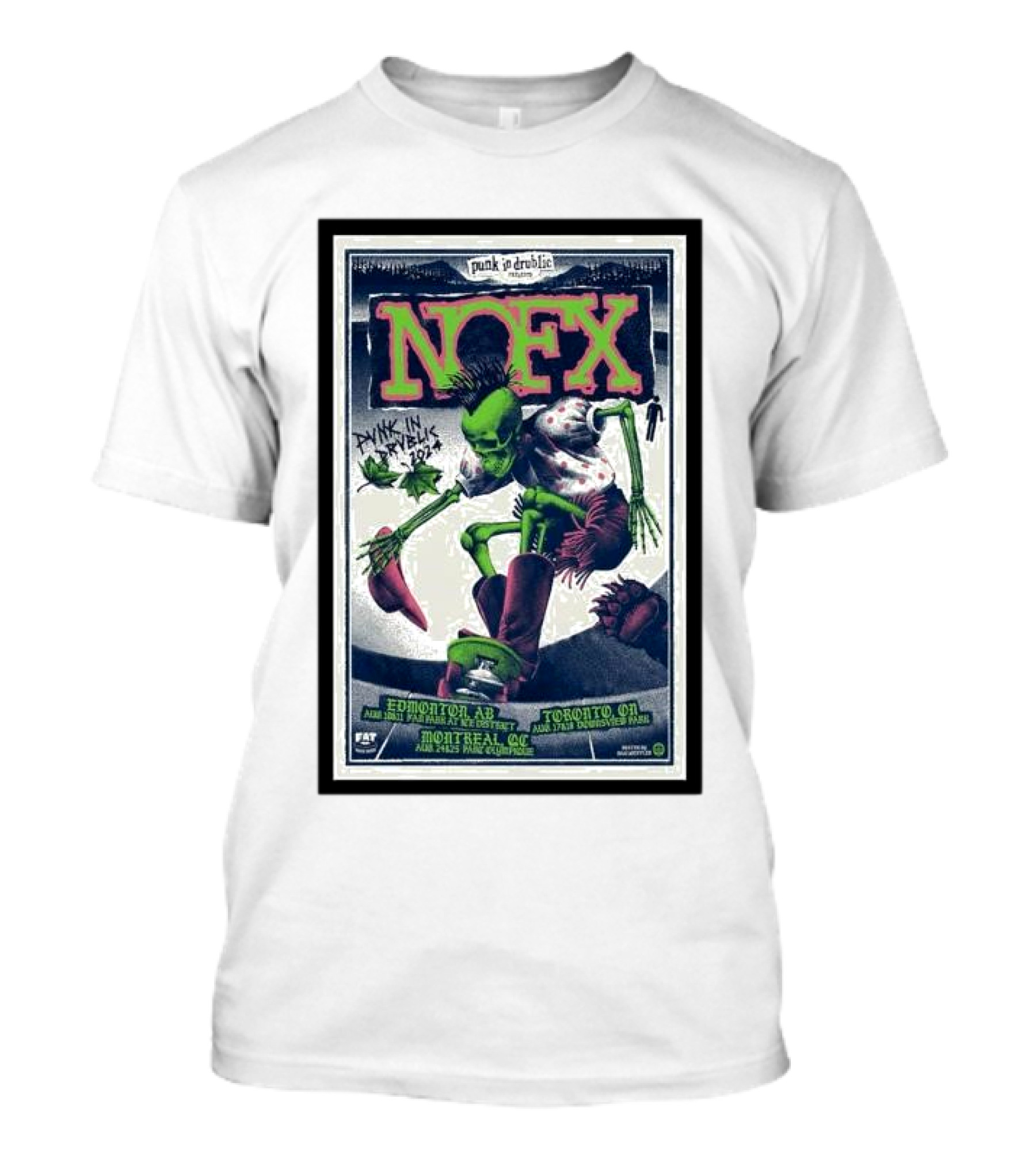 NOFX Punk In Drublic Festival 2024 Canada Edmonton Montreal Toronto T-Shirt