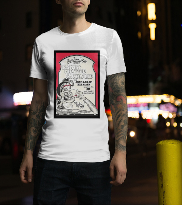Ramsay Midwood Cactus Lee Adam Amram Zzz Walk One Night Only Sam's Town Point October 26 2024 Austin TX Tour T-Shirt