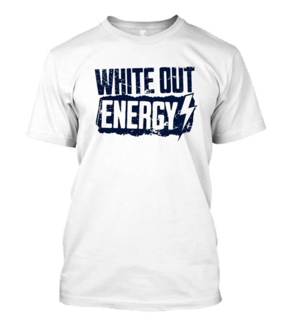 White Out Energy Lightning Bolt T-Shirt
