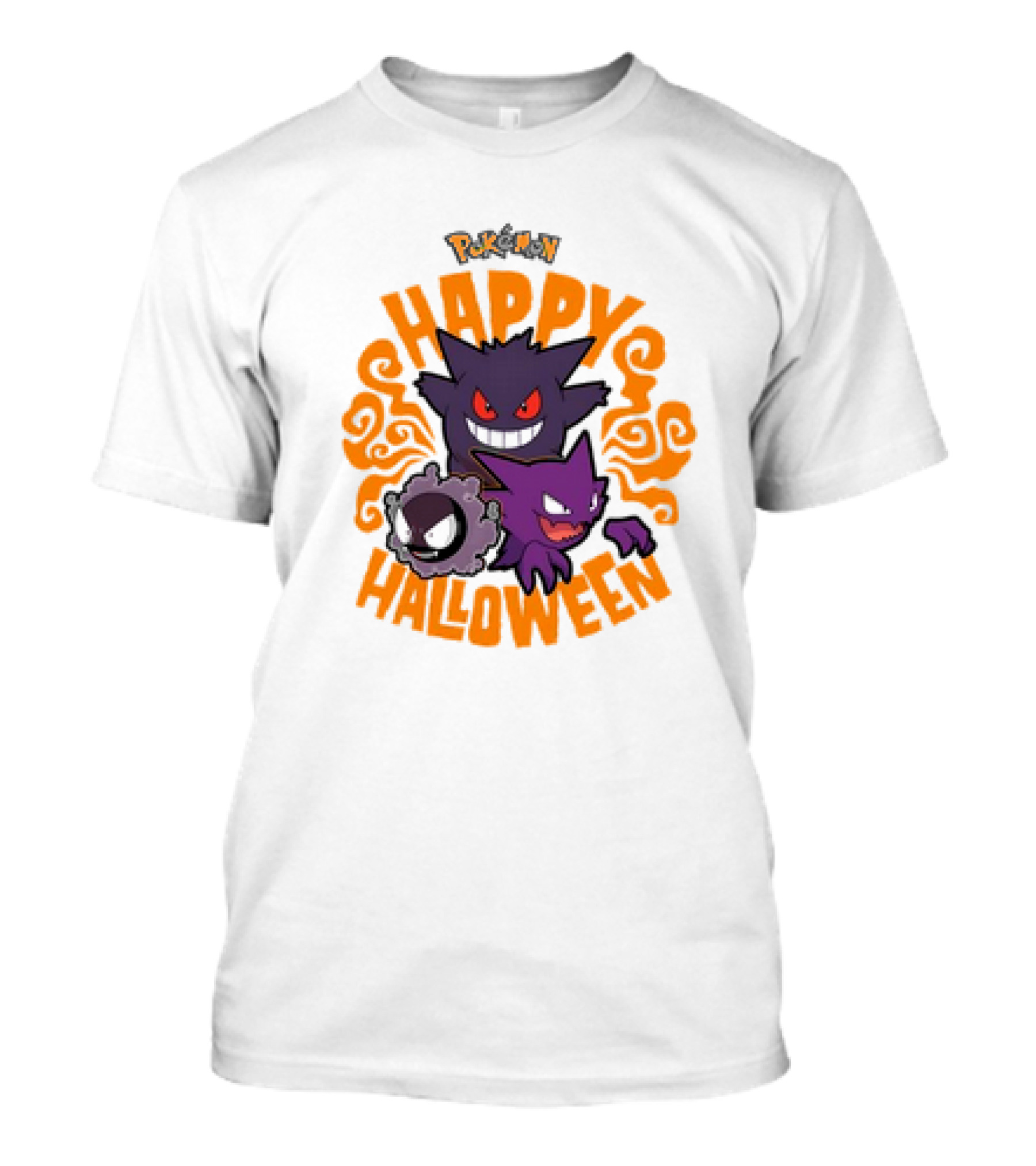 Happy Halloween Pokemon Gengar Haunter And Gastly T-Shirt