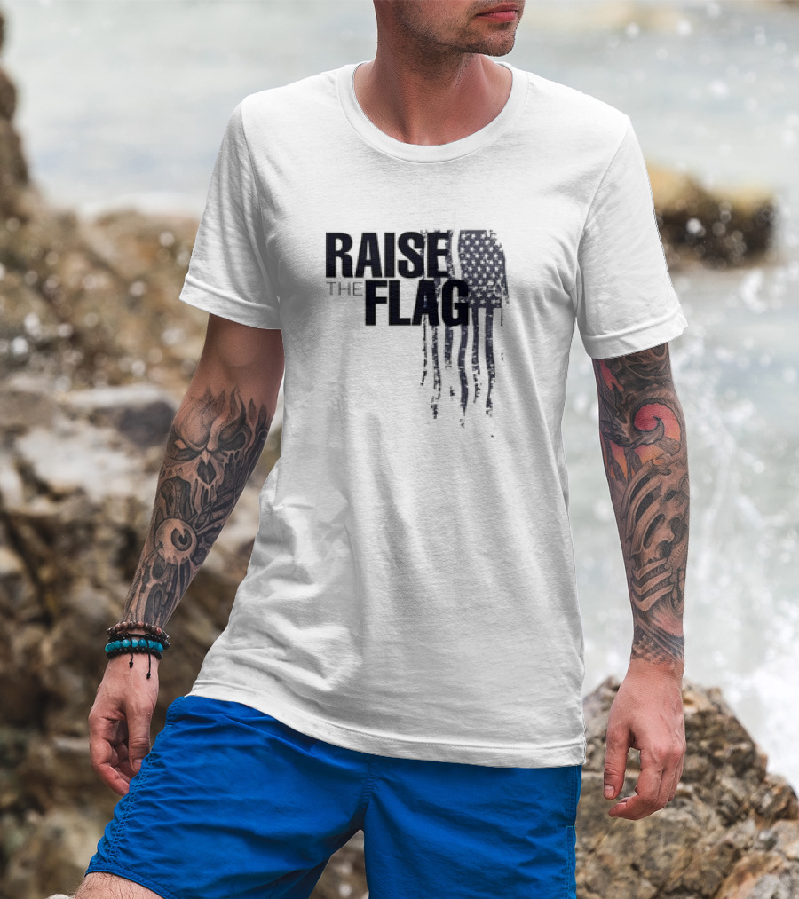 Raise The Flag Supersoft American Flag T-Shirt