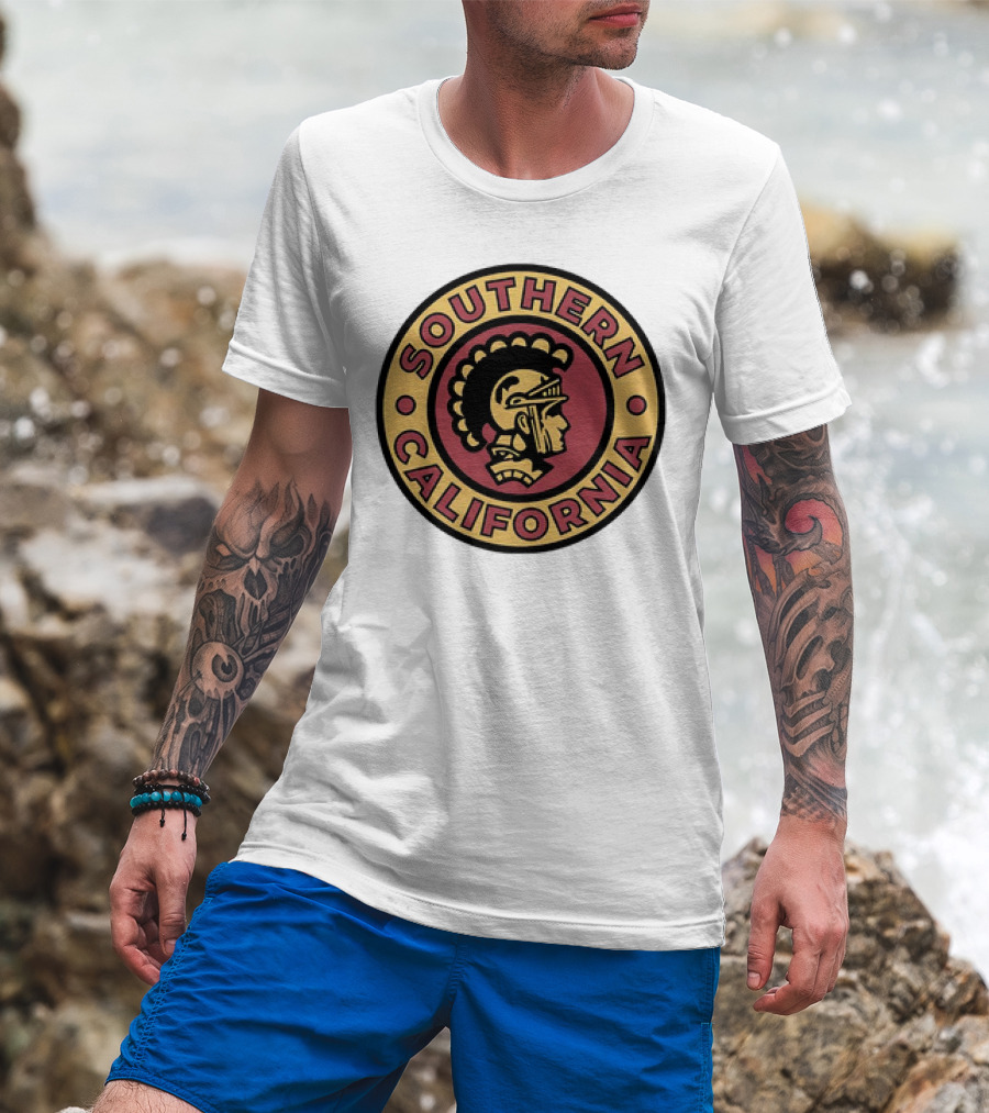 Southern California Trojan Warrior Circle Emblem T-Shirt
