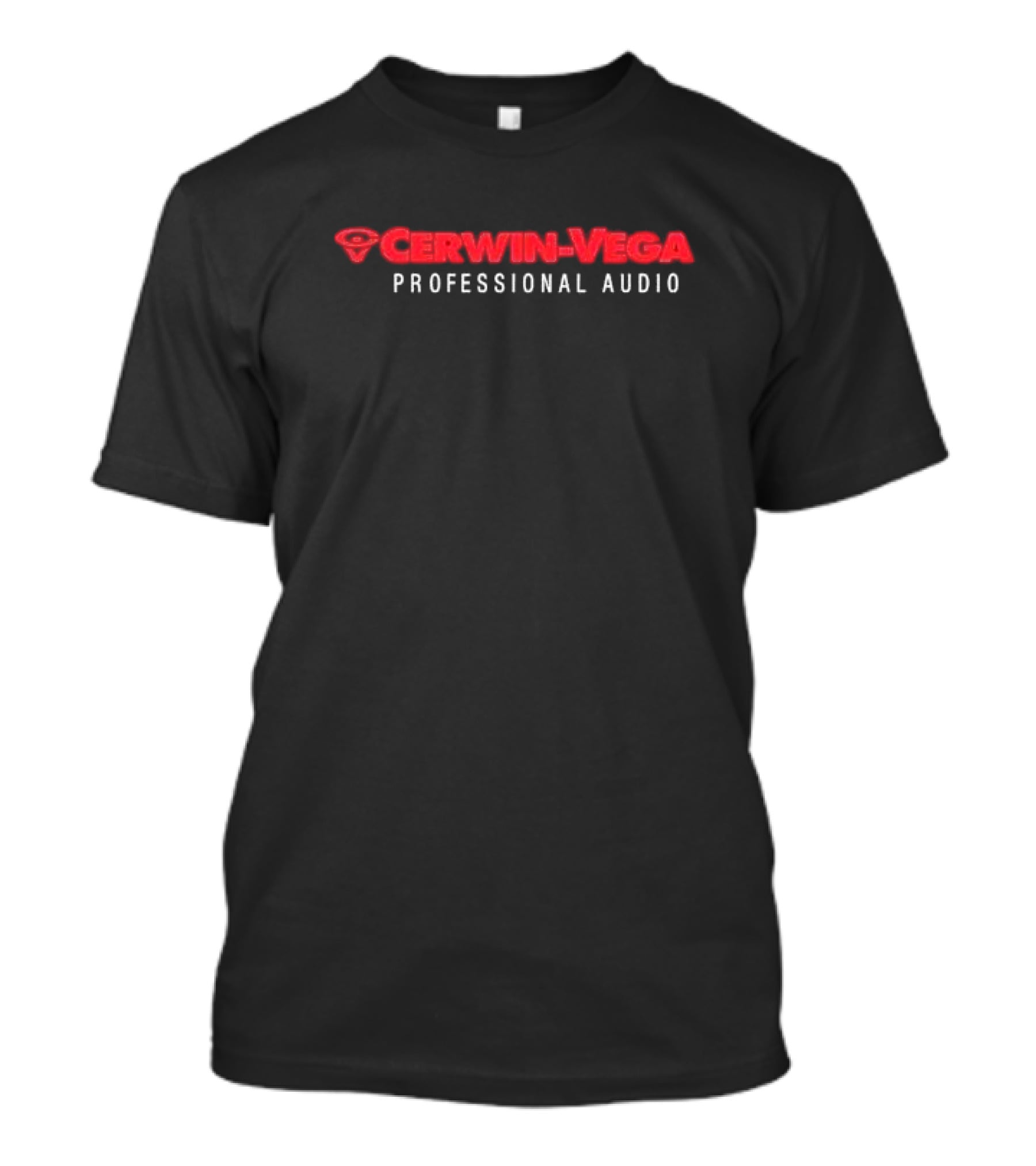 Cerwin-Vega Professional Audio Speaker Logo Black T-Shirt