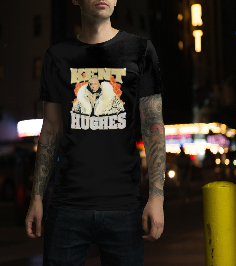 Kent Hughes Fur Coat With Flames T-Shirt