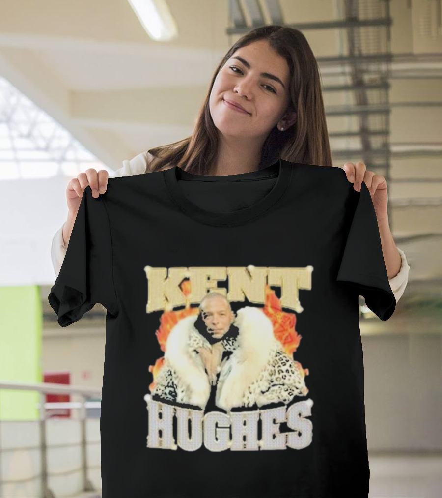 Kent Hughes Fur Coat With Flames T-Shirt