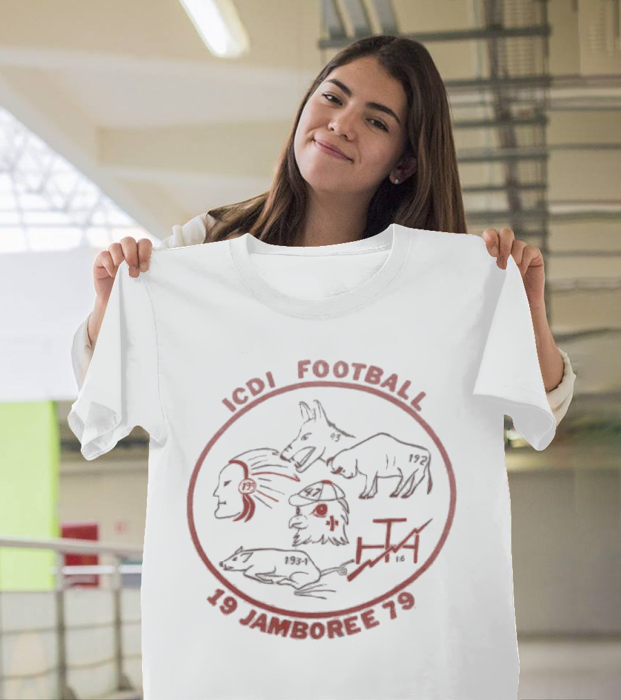 ICDI Football 19 Jamboree 79 Indian Animals And Numbers T-Shirt