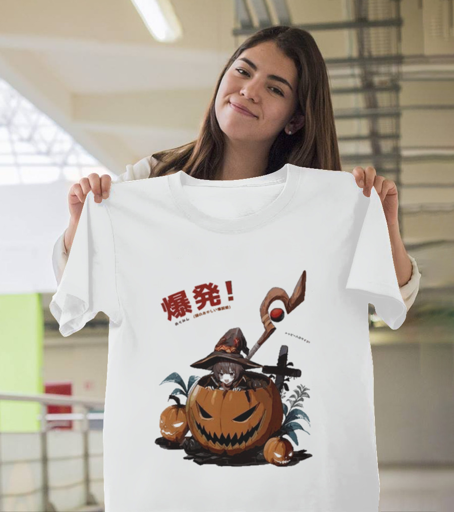 Megumin Halloween 2024 Pumpkin Explosion Aesthetic T-Shirt