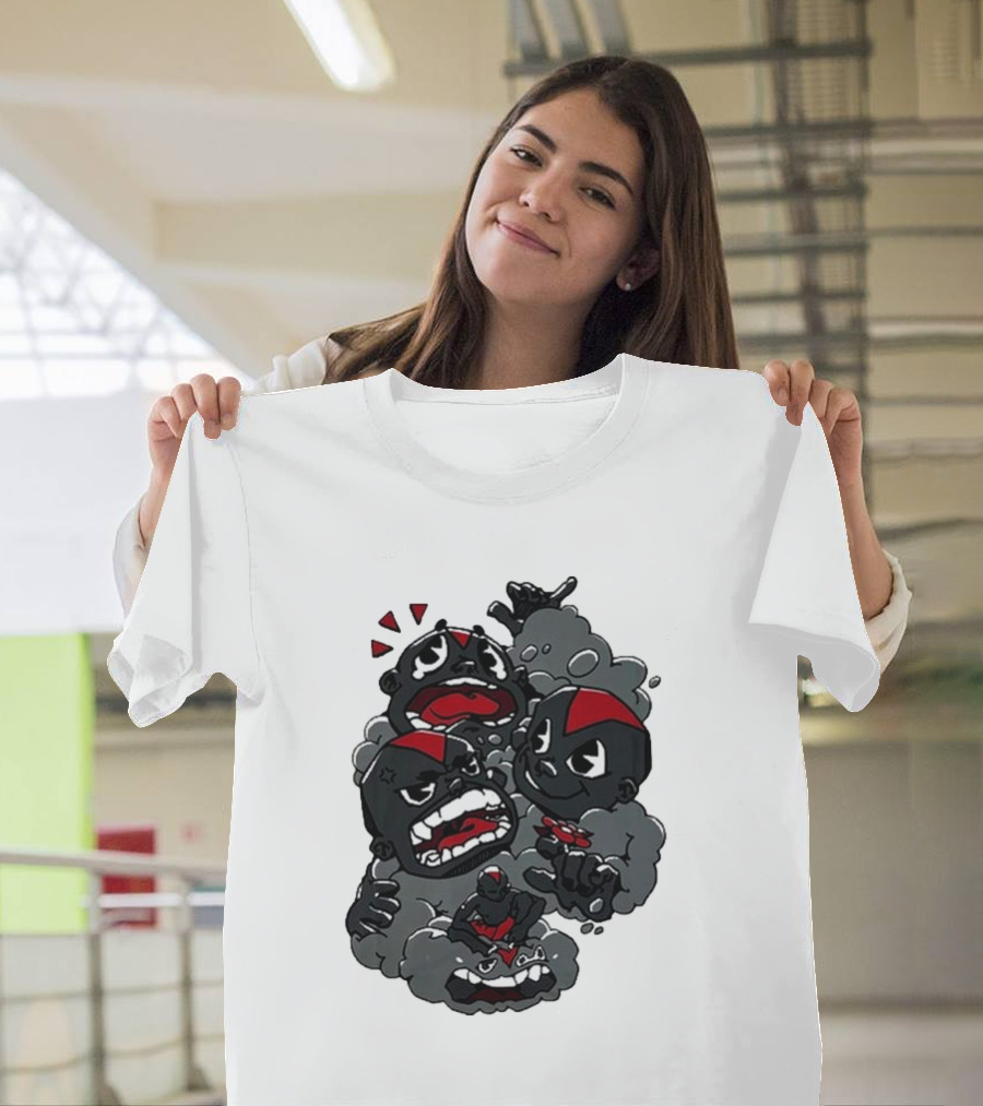 Lil Darkie Emotional Expressions Character Faces Joystick T-Shirt