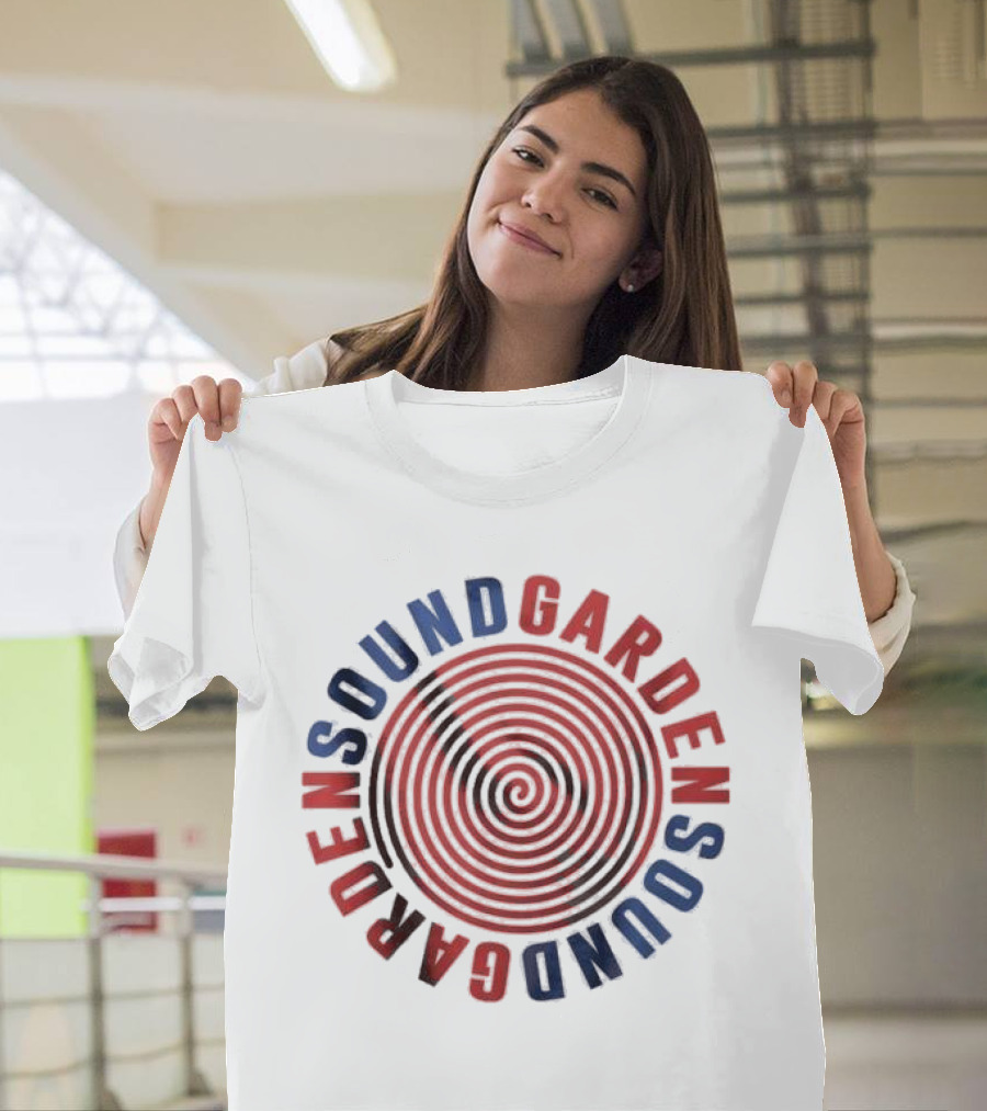Soundgarden Spiral Red Blue Vintage T-Shirt