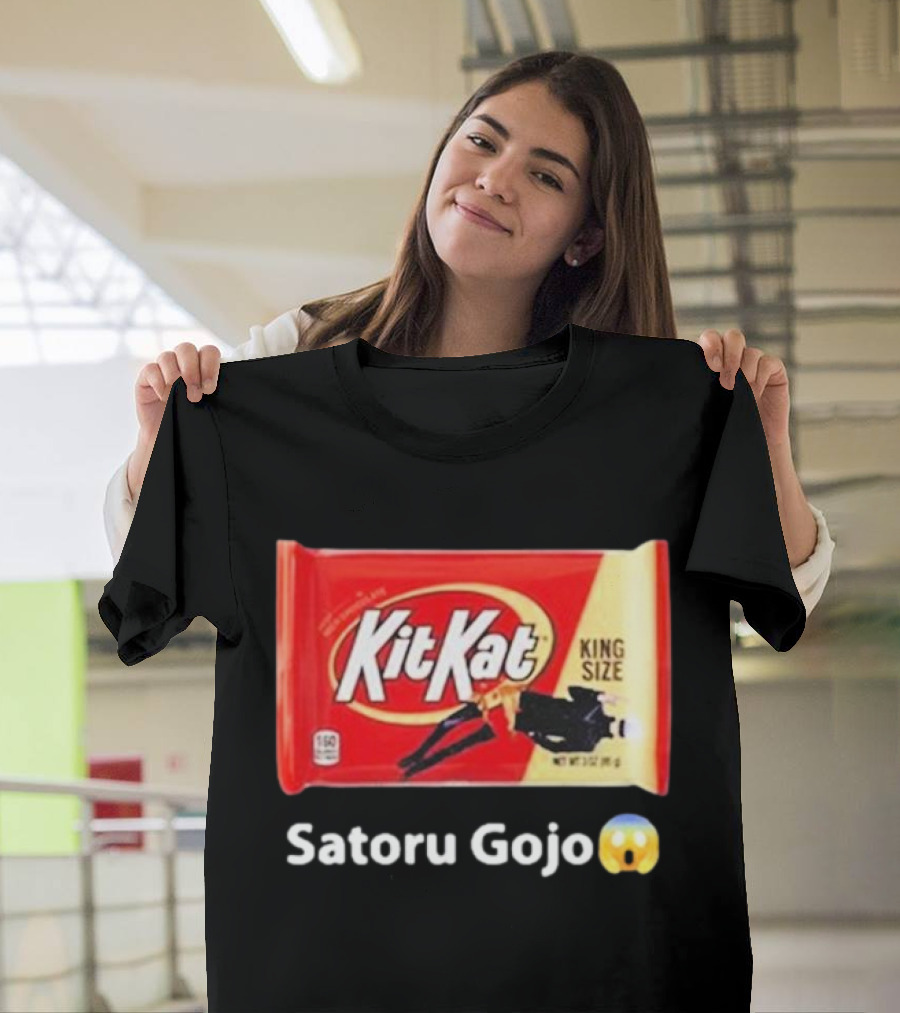 Satoru Gojo 😮 Kit Kat King Size T-Shirt