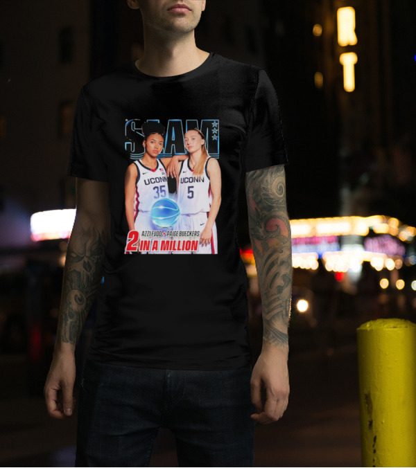 Slam UCONN Azzi Fudd Paige Bueckers 2 In A Million T-Shirt