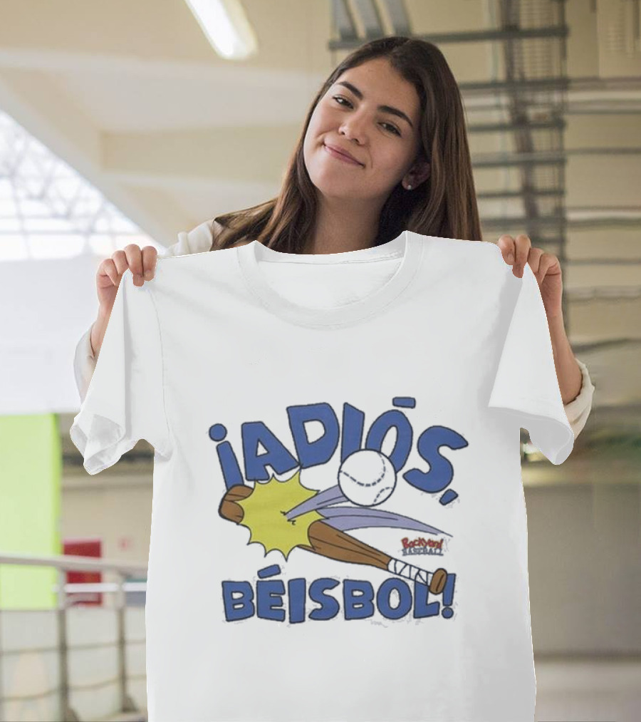 Backyard Baseball Adiós Béisbol Bat And Ball Action T-Shirt