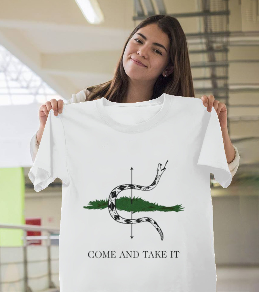 Lopp Come And Take It Snake with Arrow and Pine Tree T-Shirt