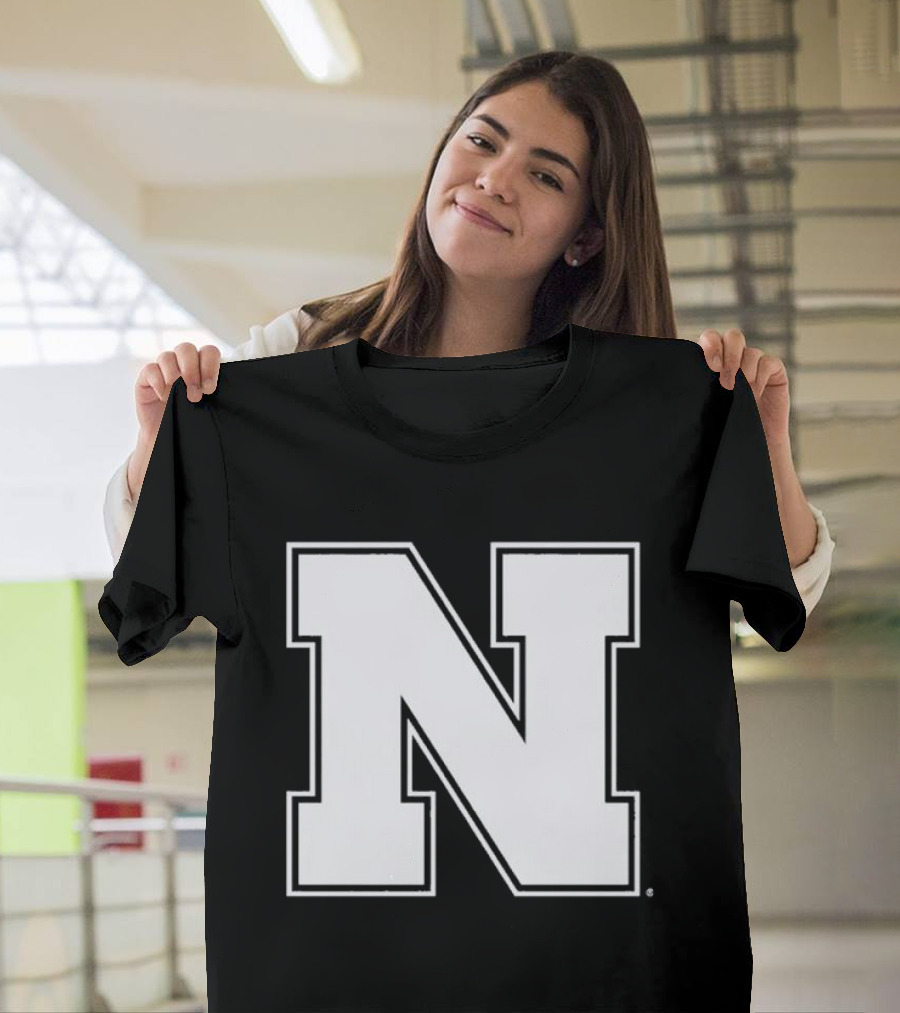 NE Logo Heavyweight Charcoal N Emblem T-Shirt