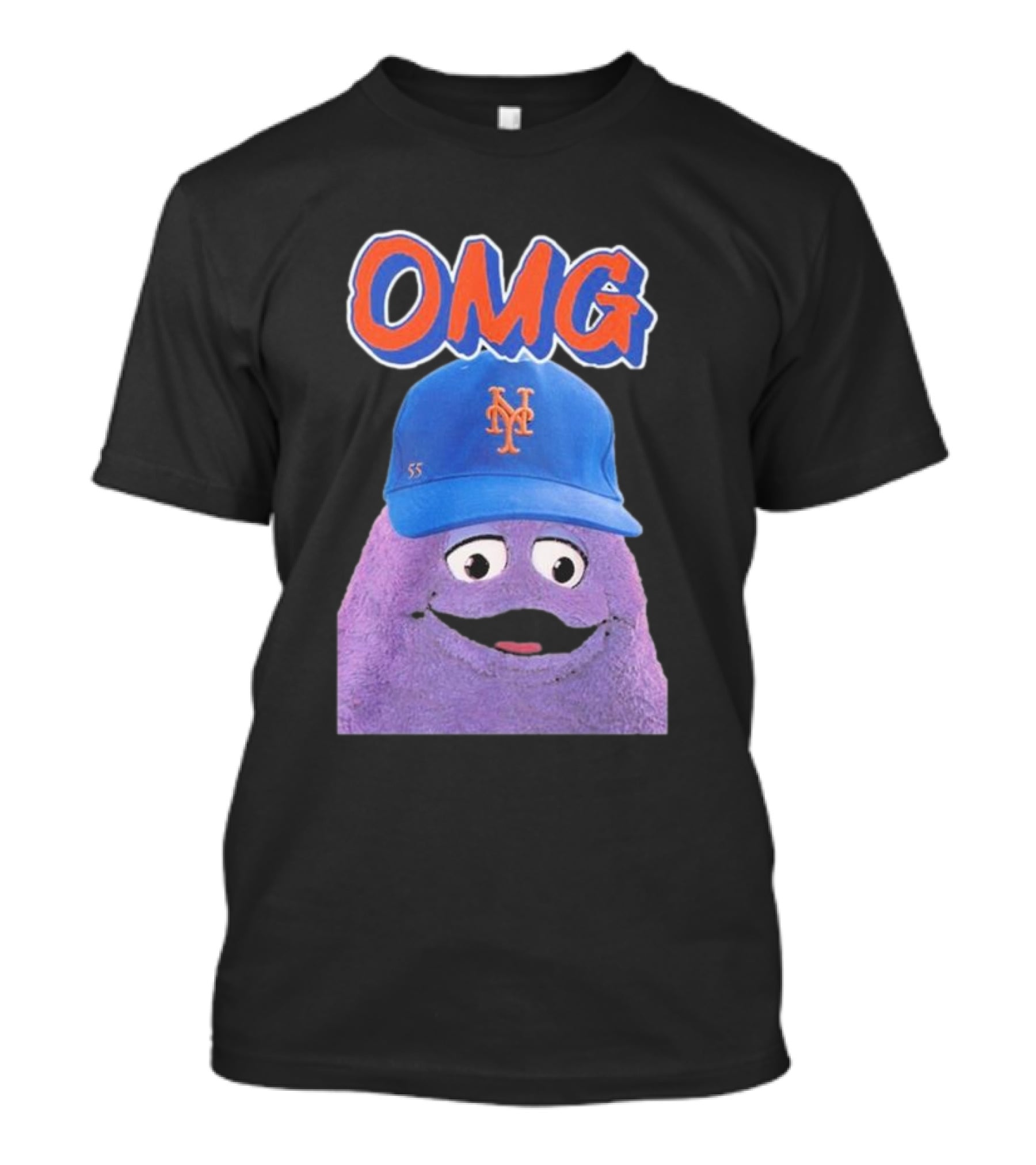 OMG Grimace Mets Cap 55 T-Shirt