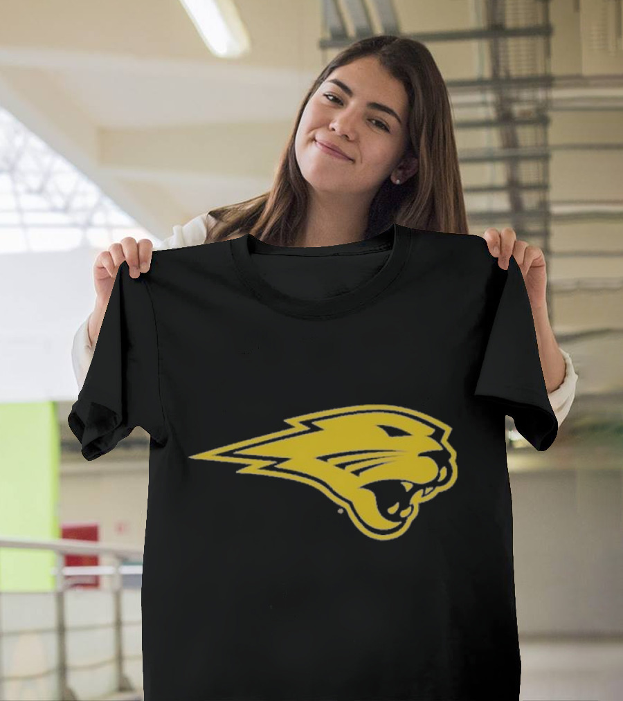 Panthers Logo Heavyweight Yellow Panther Emblem T-Shirt