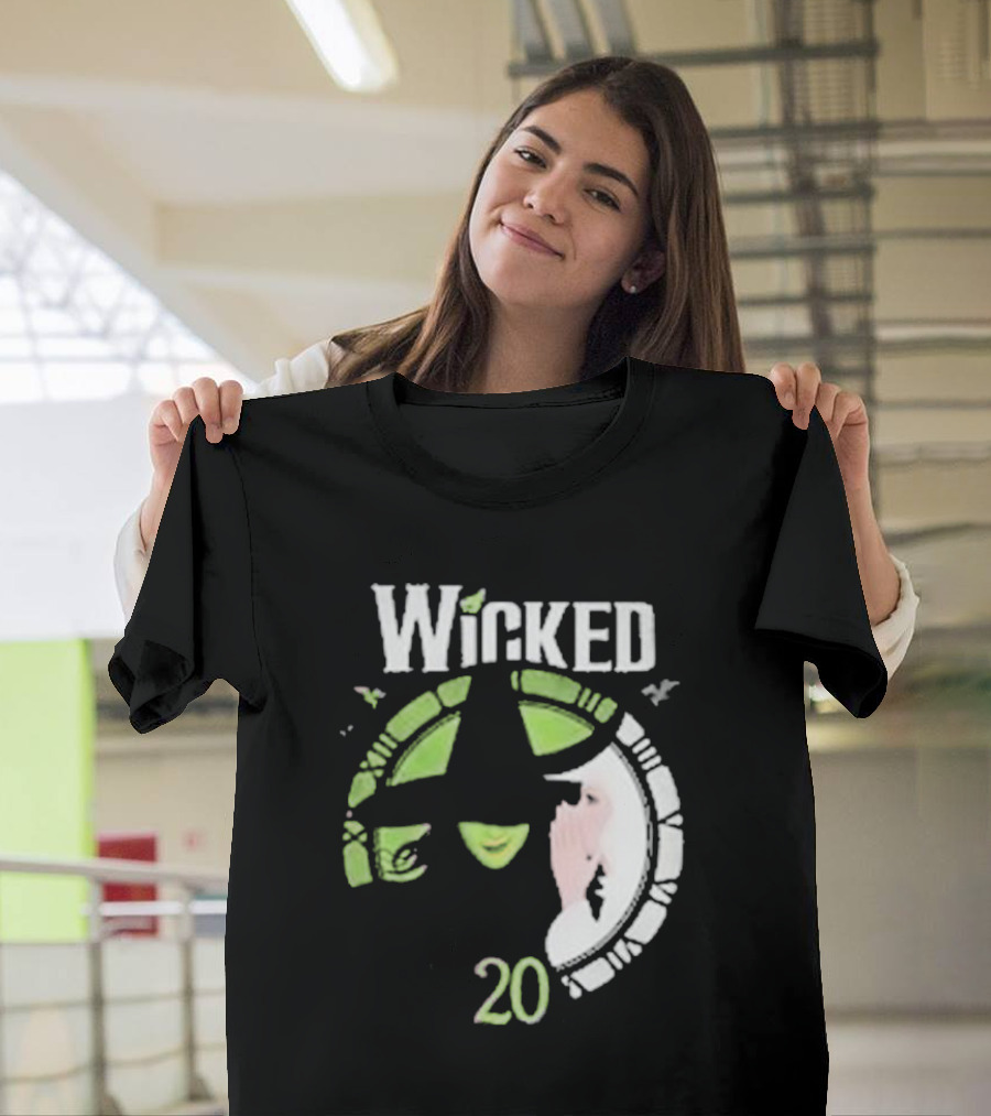 Wicked 20th Anniversary Witch and Whispering T-Shirt