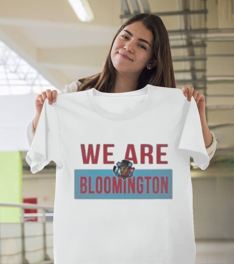 We Are Bloomington Bison State Teddy Bear Emblem T-Shirt
