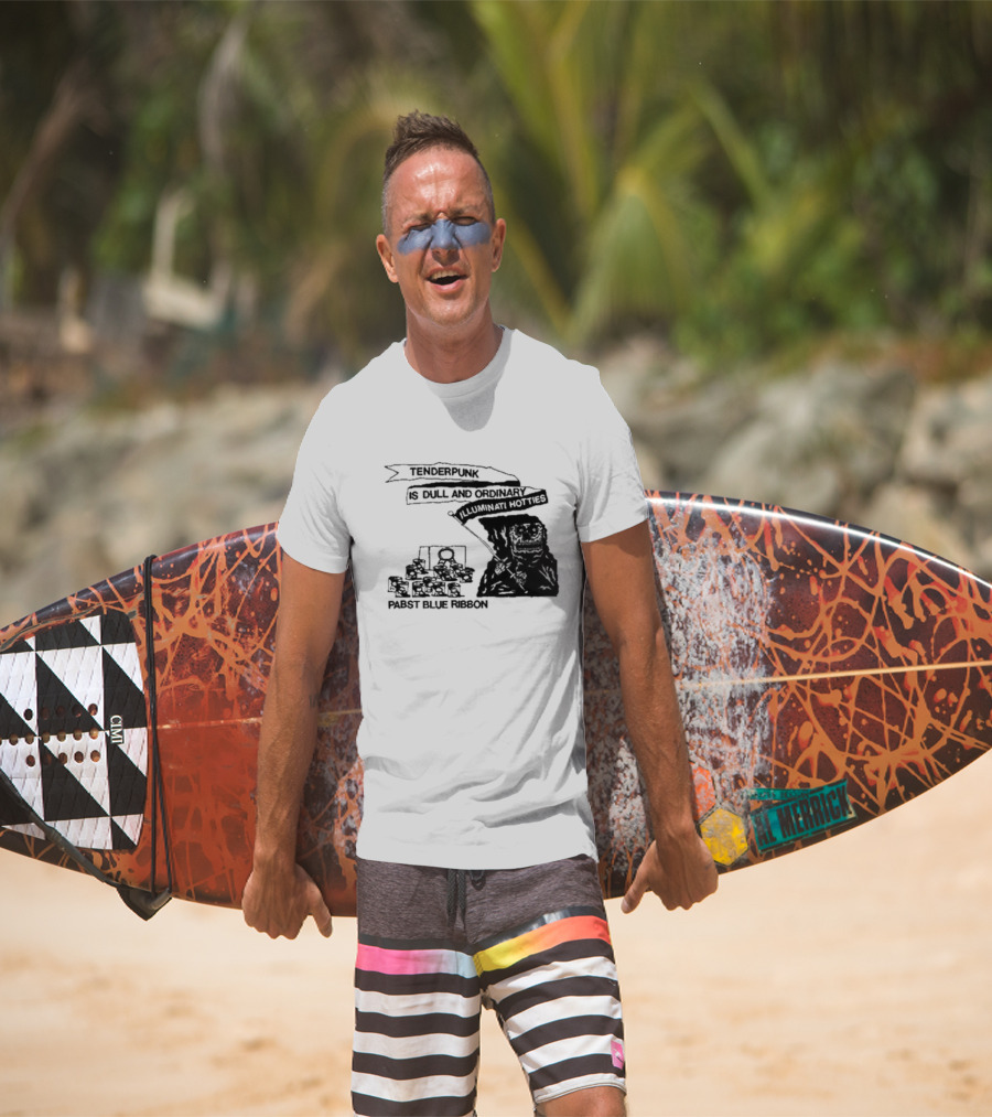 Tenderpunk Is Dull And Ordinary Illuminati Hotties Pabst Blue T-Shirt