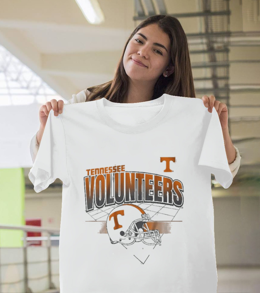 Tennessee Volunteers Football Helmet Knoxville Grid T-Shirt