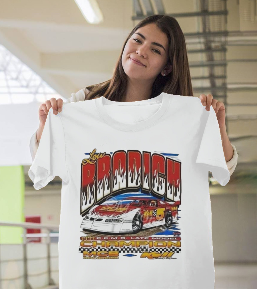 Lou Brodich Champion MCB Kell 5 Super Dirt Late Model 1999 Vintage Racing T-Shirt
