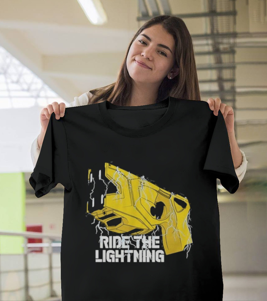 Ride The Lightning CBC Yellow Gun With Electric Bolts T-Shirt