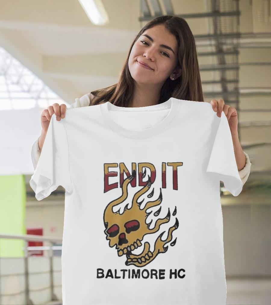 End It Baltimore HC Skull Flame T-Shirt