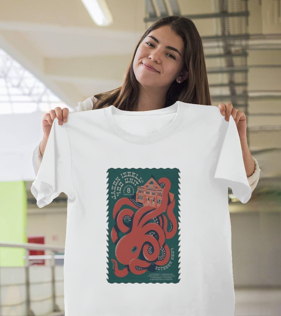 Jason Isbell's 400 Unit at Ryman Auditorium Nashville Oct 2024 with Octopus T-Shirt