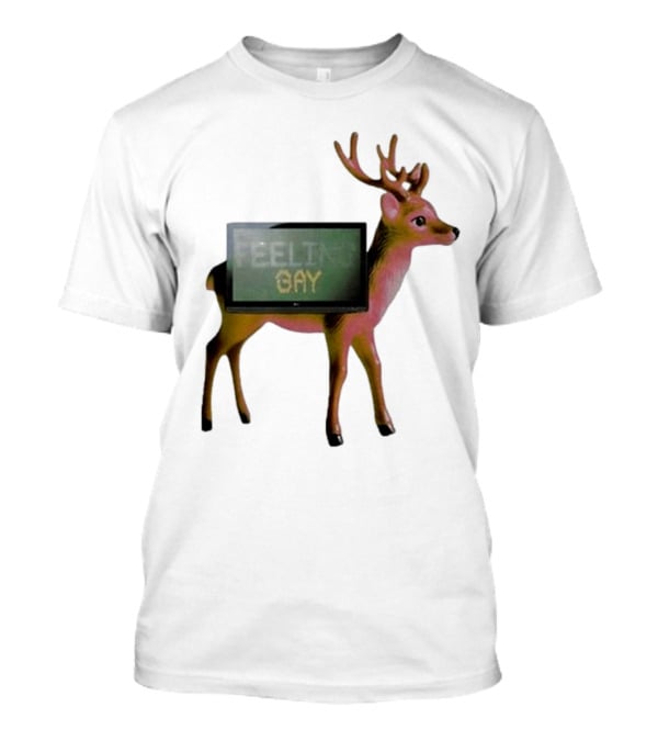 Jean Pierre Feeling Gay Deer With TV Screen T-Shirt
