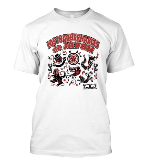 Los Ingobernables De Japon Mural De LIJ Light Beige T-Shirt
