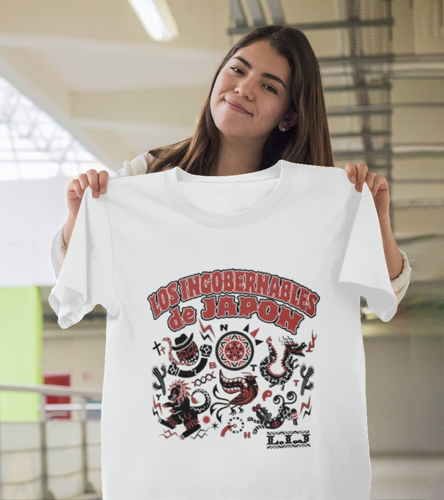 Los Ingobernables De Japon Mural De LIJ Light Beige T-Shirt