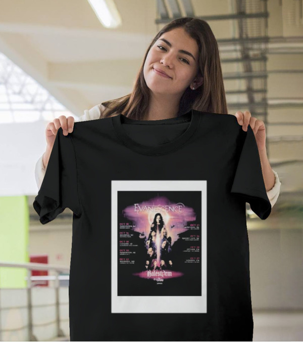 Evanescence With Halestorm Live In Canada 2024 Tour Dates T-Shirt