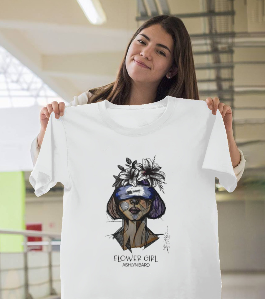 Ashlyn Bard Flower Girl Abstract Floral Headpiece T-Shirt