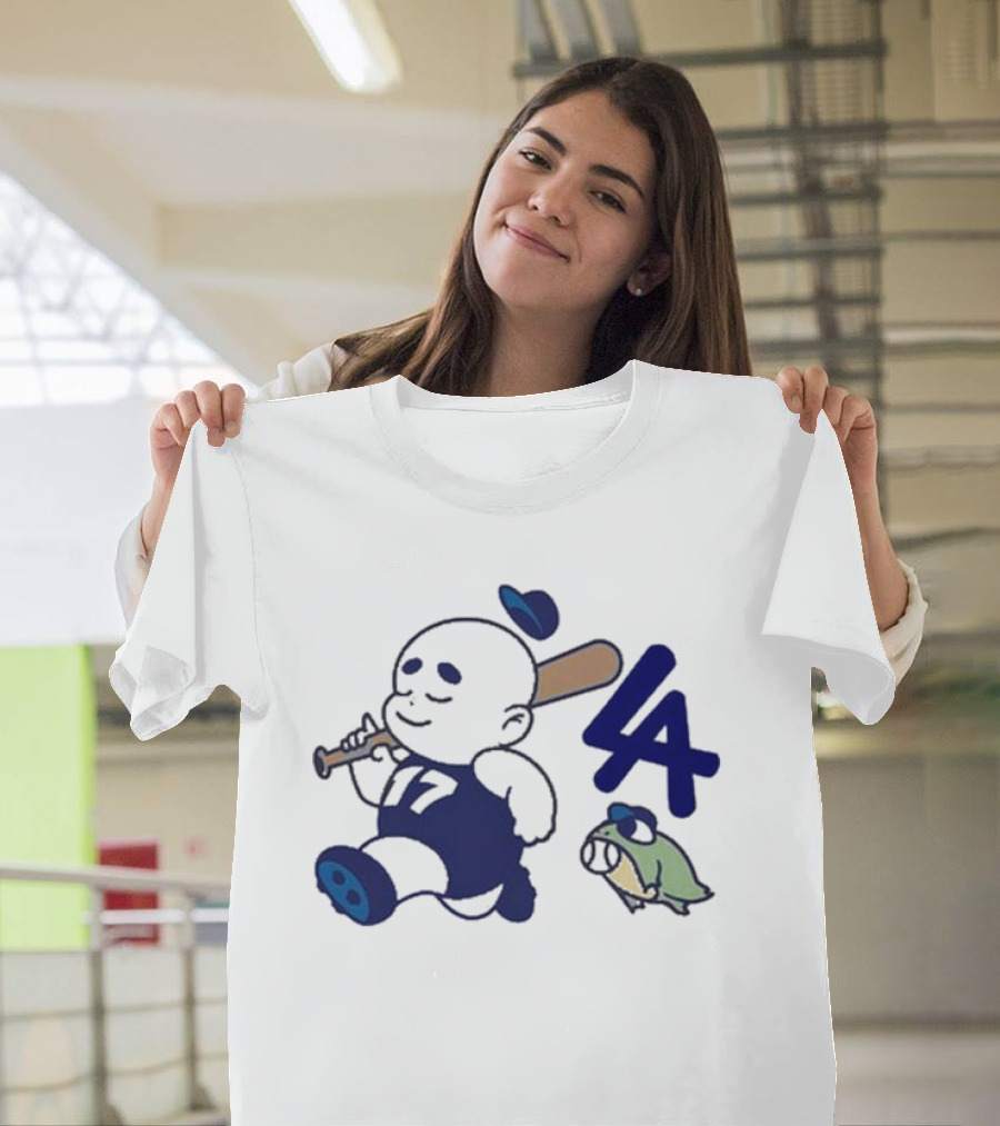 Chunky La Baseball Baby 17 LA Bat Fleece T-Shirt
