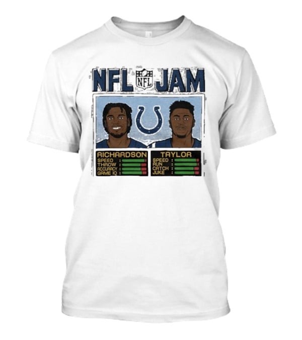 NFL Jam Colts Richardson Taylor Speed Throw Run Catch Juke Game IQ T-Shirt