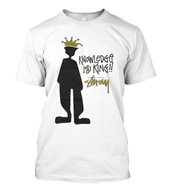 Stussy Knowledge Is King Silhouette With Crown T-Shirt