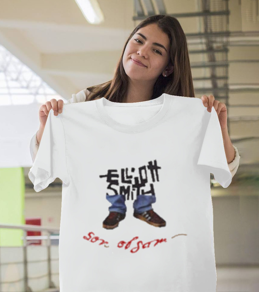 Vintage Elliott Smith Son Of Sam Shoes And Pants Text T-Shirt