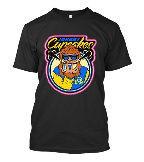 Johnny Cupcakes Wolfie Iconic Logo Sunglasses Chopsticks T-Shirt