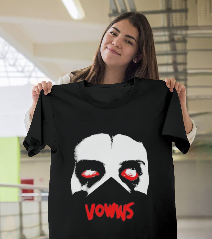 Vowws Hollow Face Red Eyes T-Shirt