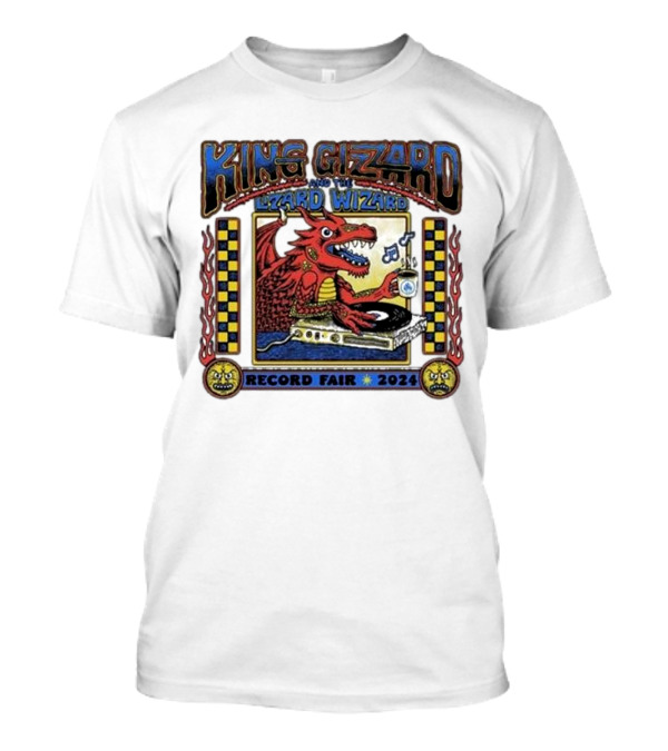 King Gizzard And The Lizard Wizard Record Fair 2024 Dragon DJ T-Shirt