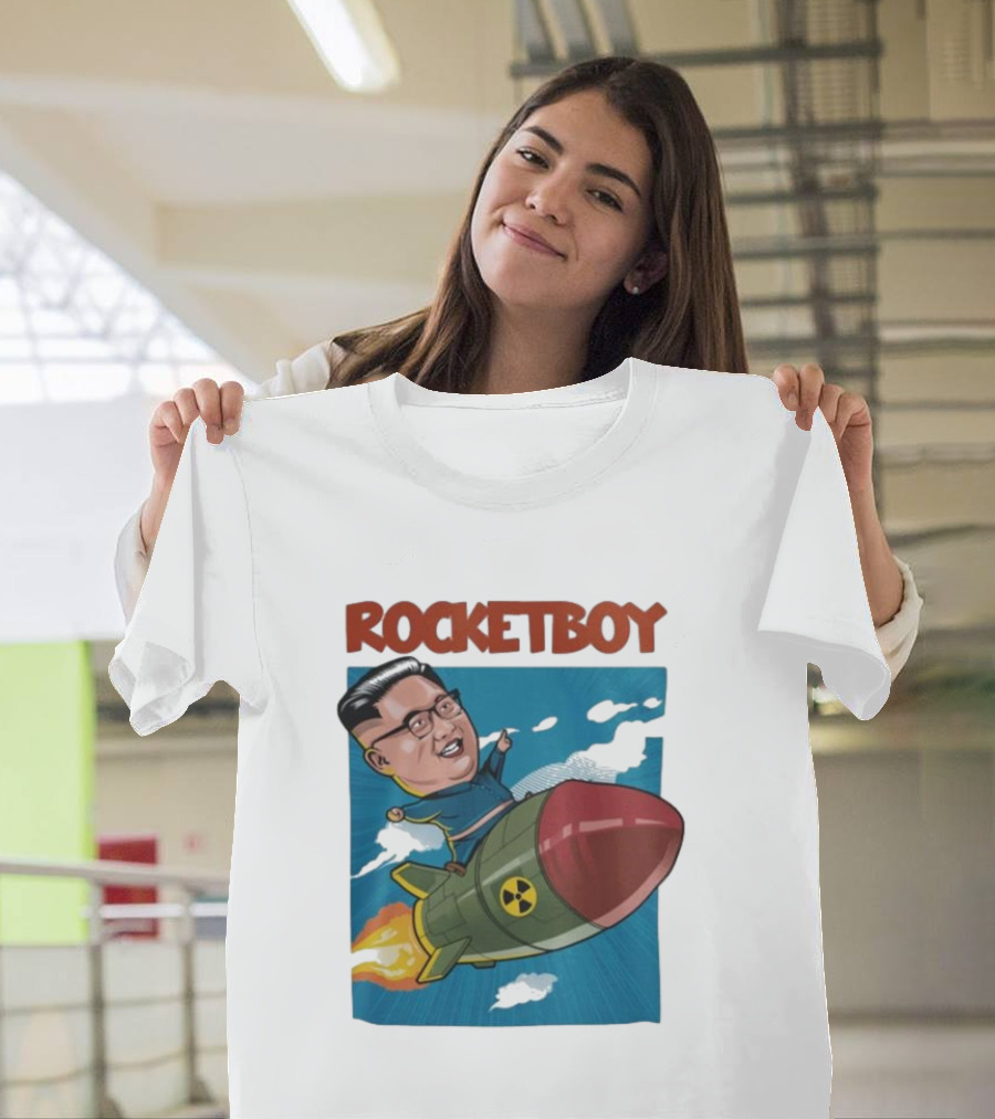 ROCKETBOY Kim Jong Un Riding Missile T-Shirt