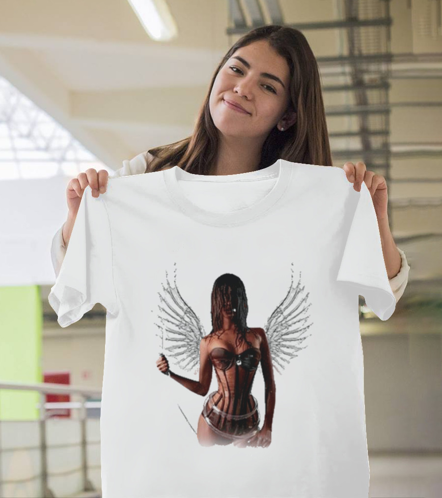Tyla X Victoria's Secret Angel Wings Corset Fashion T-Shirt